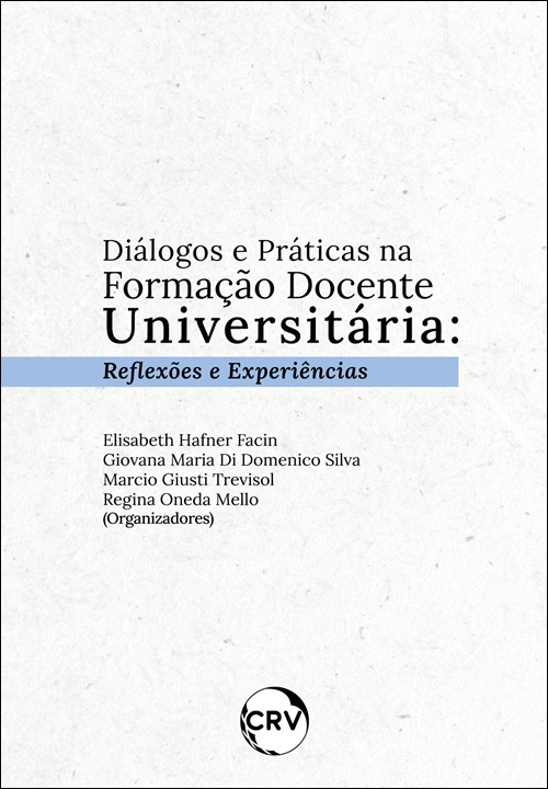 Capa do livro: Diálogos e práticas na formação docente universitária: <br>Reflexões e Experiências