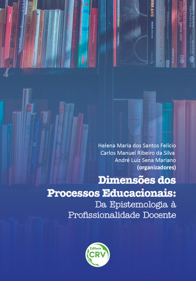 Capa do livro: DIMENSÕES DOS PROCESSOS EDUCACIONAIS:<br> da epistemologia à profissionalidade docente