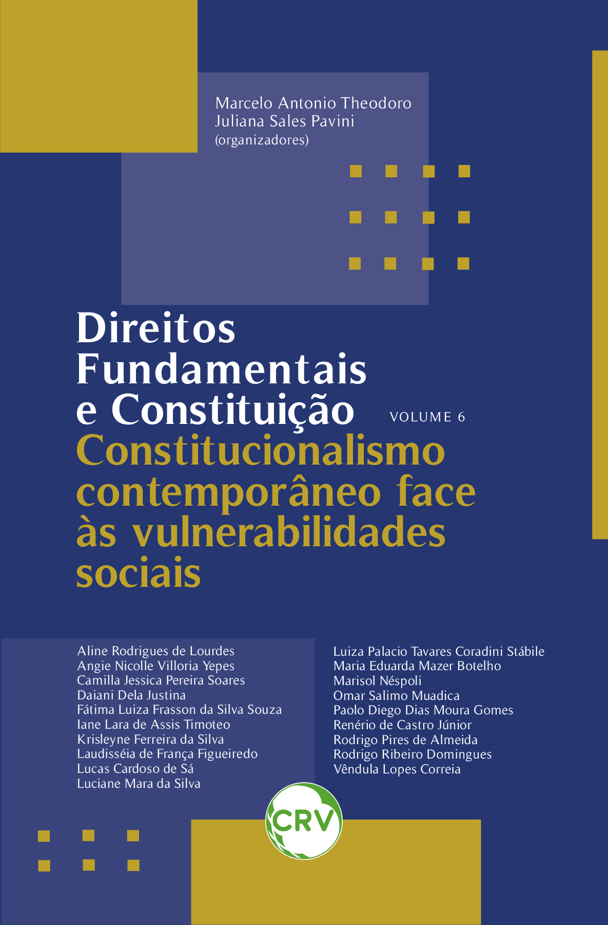 Capa do livro: Direitos fundamentais e constituição: <BR>Constitucionalismo contemporâneo face às vulnerabilidades sociais – Vol. 06 