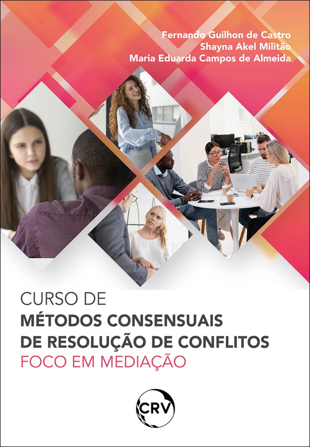 Capa do livro: Curso de métodos consensuais de resolução de conflitos: <br>Foco em mediação