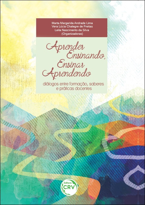 Capa do livro: APRENDER ENSINANDO, ENSINAR APRENDENDO: <br>diálogos entre formação, saberes e práticas docentes