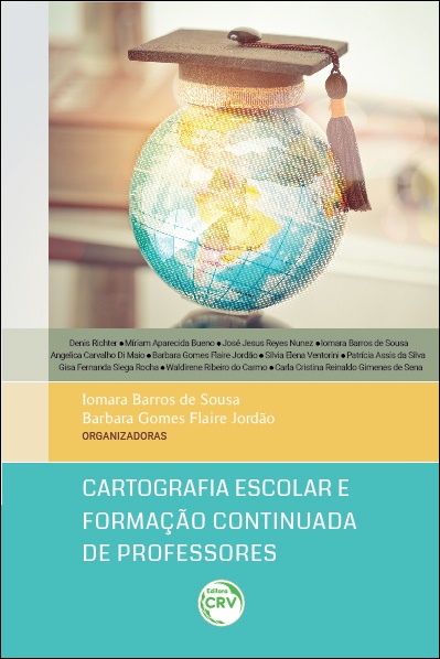 Capa do livro: CARTOGRAFIA ESCOLAR E FORMAÇÃO CONTINUADA DE PROFESSORES