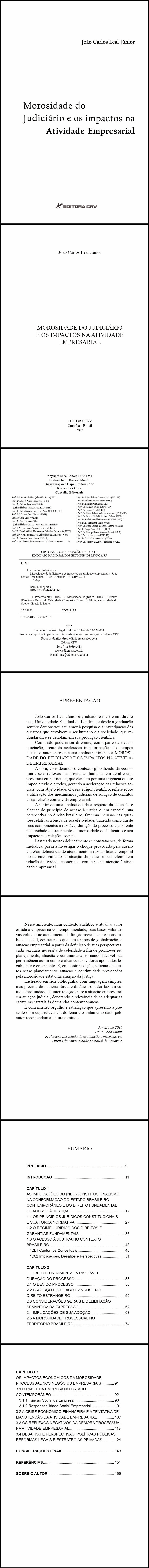 MOROSIDADE DO JUDICIÁRIO E OS IMPACTOS NA ATIVIDADE EMPRESARIAL EM