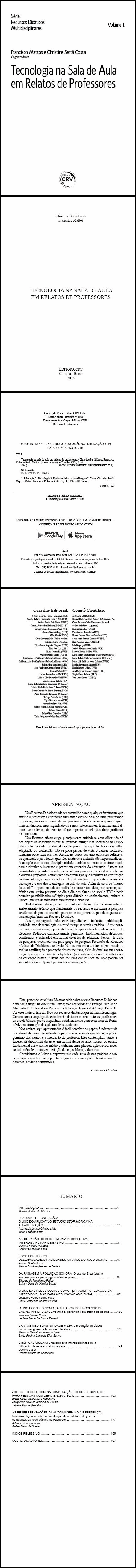 TECNOLOGIA NA SALA DE AULA EM RELATOS DE PROFESSORES