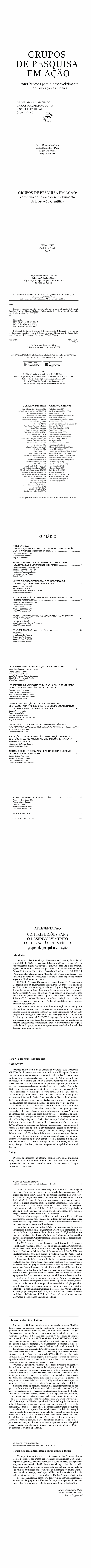 GRUPOS DE PESQUISA EM AÇÃO: <br>contribuições para o desenvolvimento da Educação Científica