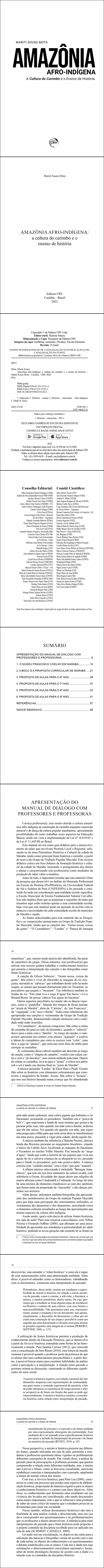 AMAZÔNIA AFRO-INDÍGENA:<br>a cultura do carimbó e o ensino de história