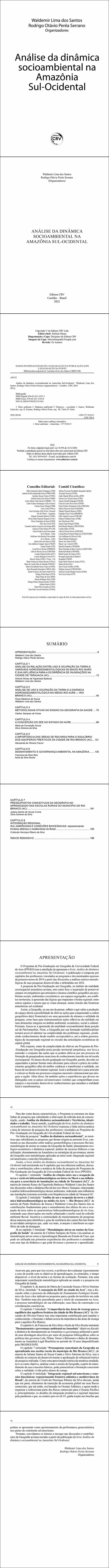 ANÁLISE DA DINÂMICA SOCIOAMBIENTAL NA AMAZÔNIA SUL-OCIDENTAL