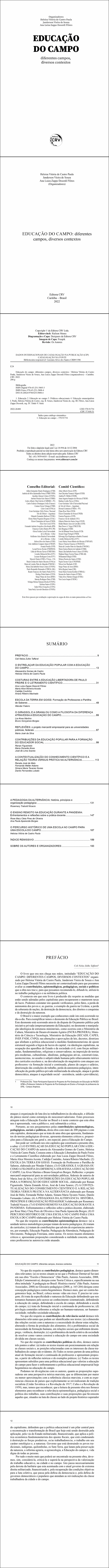 EDUCAÇÃO DO CAMPO<br>diferentes campos, diversos contextos