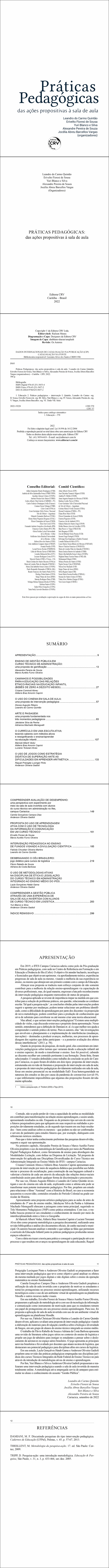 PRÁTICAS PEDAGÓGICAS<br> das ações propositivas à sala de aula